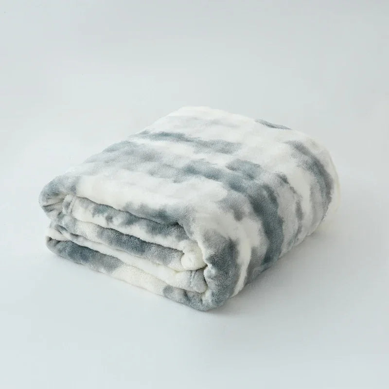 Veluna Tie-Dye Fur Blanket
