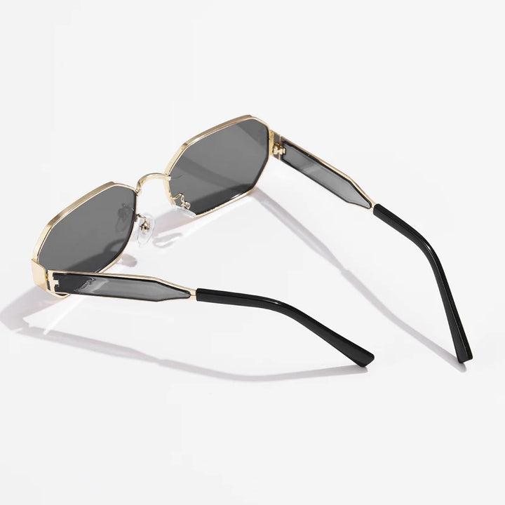 Mira Noir Retro Gold Sunglasses