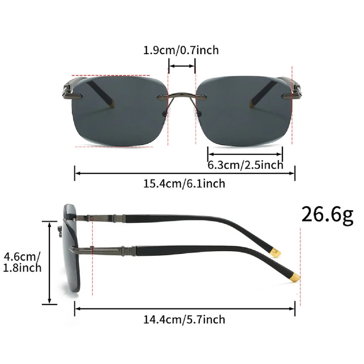 Marlow Rimless Sunglasses