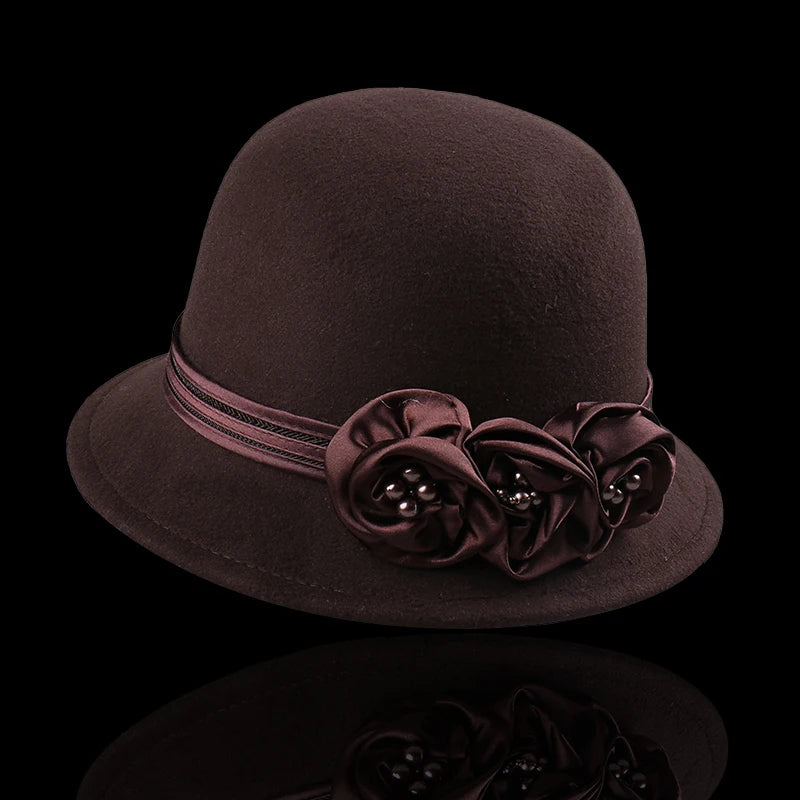 Evelyn Rose Wool Cloche