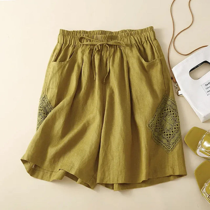 Celeste Elastic Waist Shorts