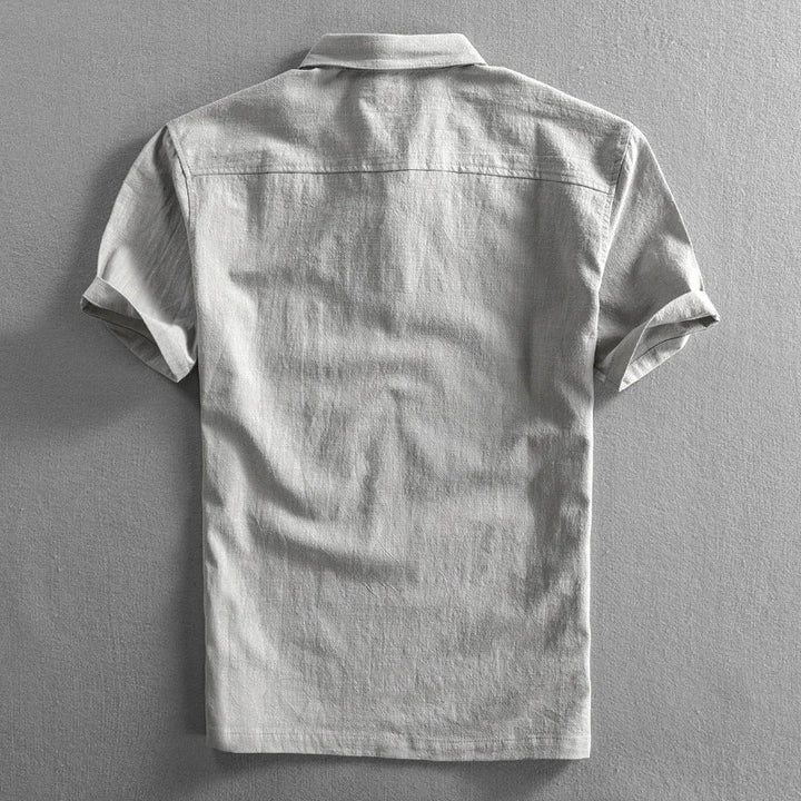 Torino Short Sleeve Linen Button Shirt