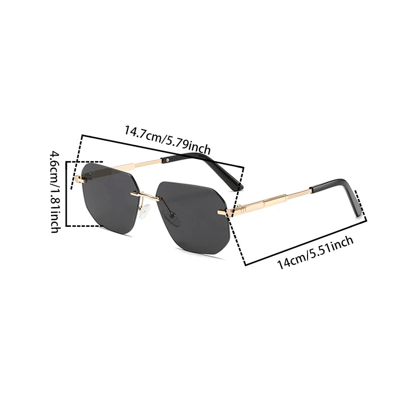 Valentino Rimless Gradient Shades