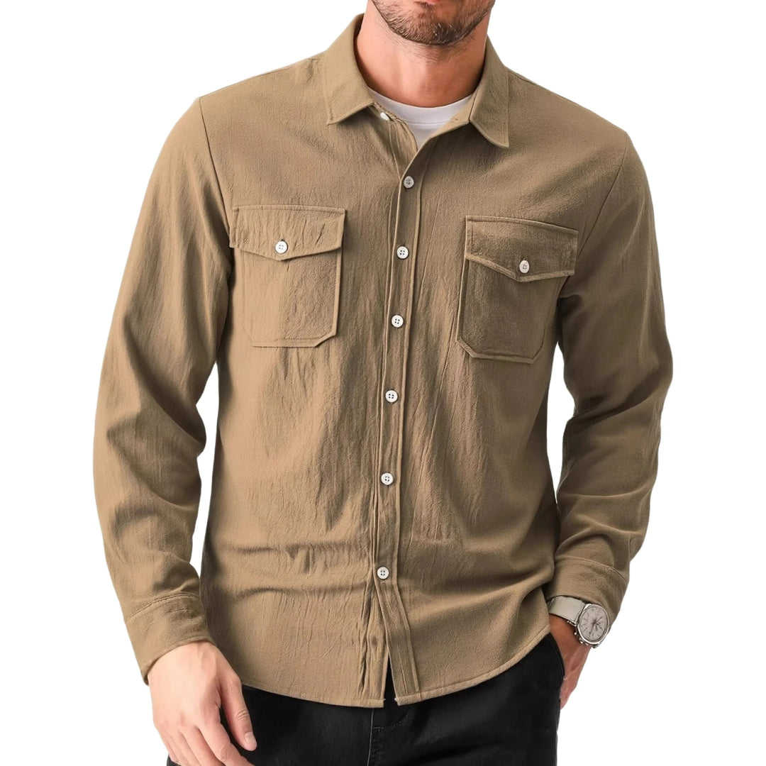 Ashcroft Cotton Linen Shirt Jacket