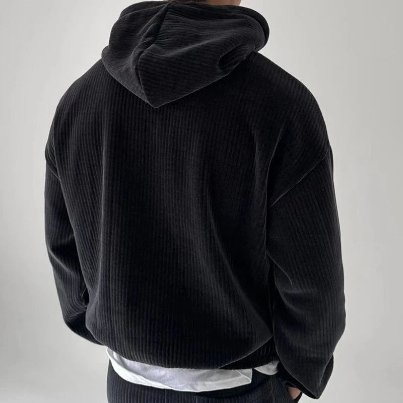 Valen Ridge Ribbed Hoodie