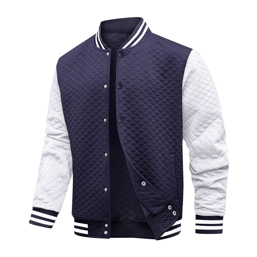 Virello Waffle Knit Bomber Jacket