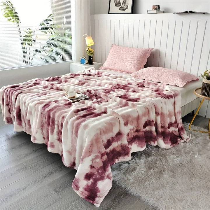 Veluna Tie-Dye Fur Blanket