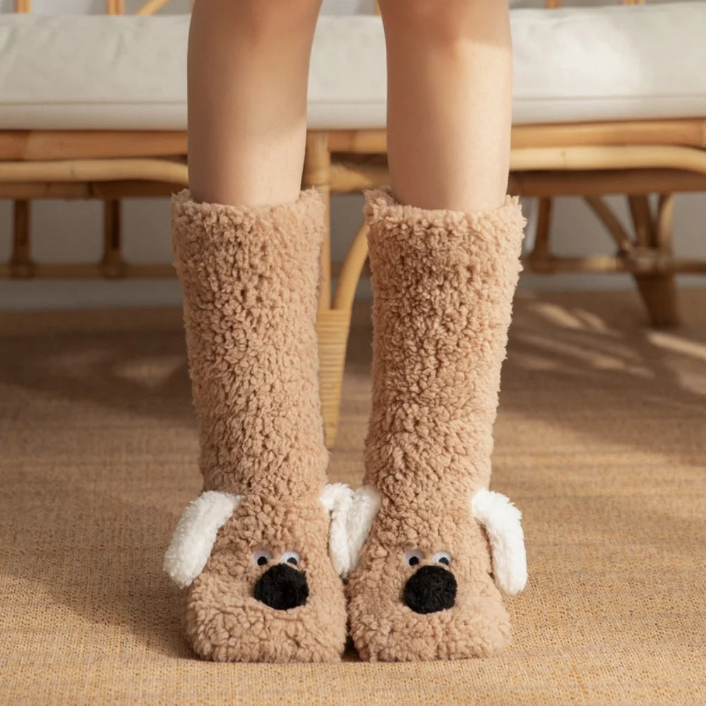 SnugglePup Plush Slipper Socks
