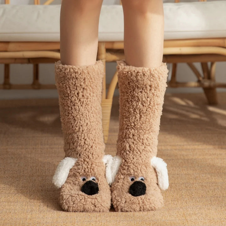 SnugglePup Plush Slipper Socks