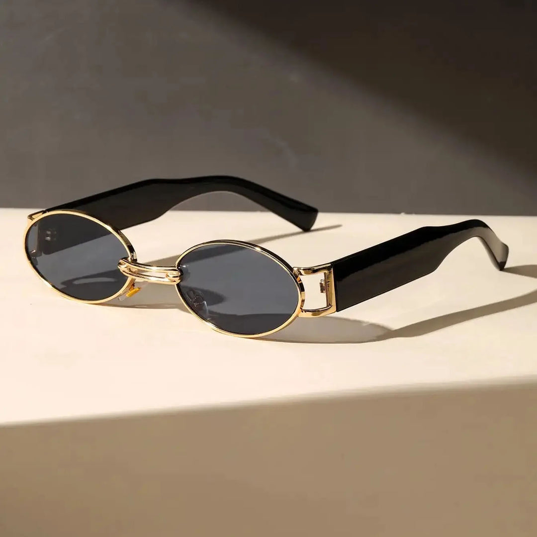 Cortona Gold-Link Oval Shades