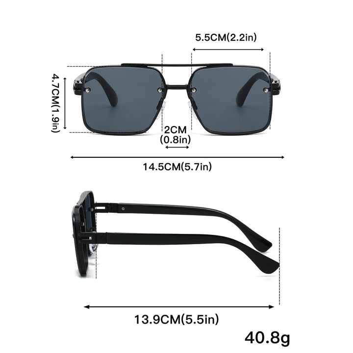 Valmont Atelier Double-Bridge Sunglasses