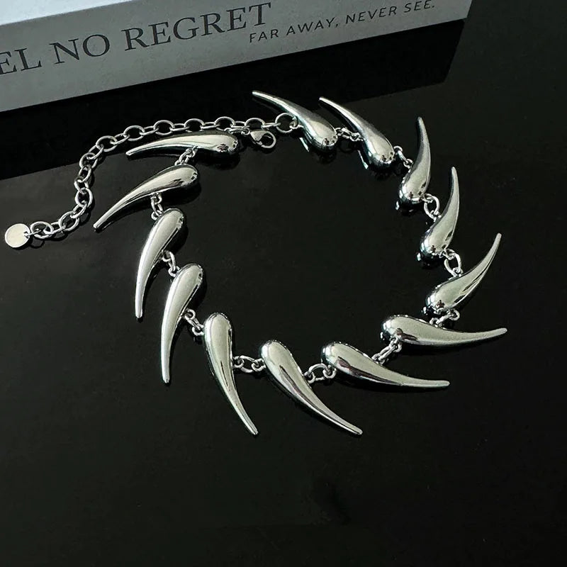 Vanta Steel Spike Necklace