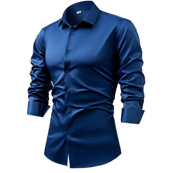 Valerio Satin Stretch Shirt