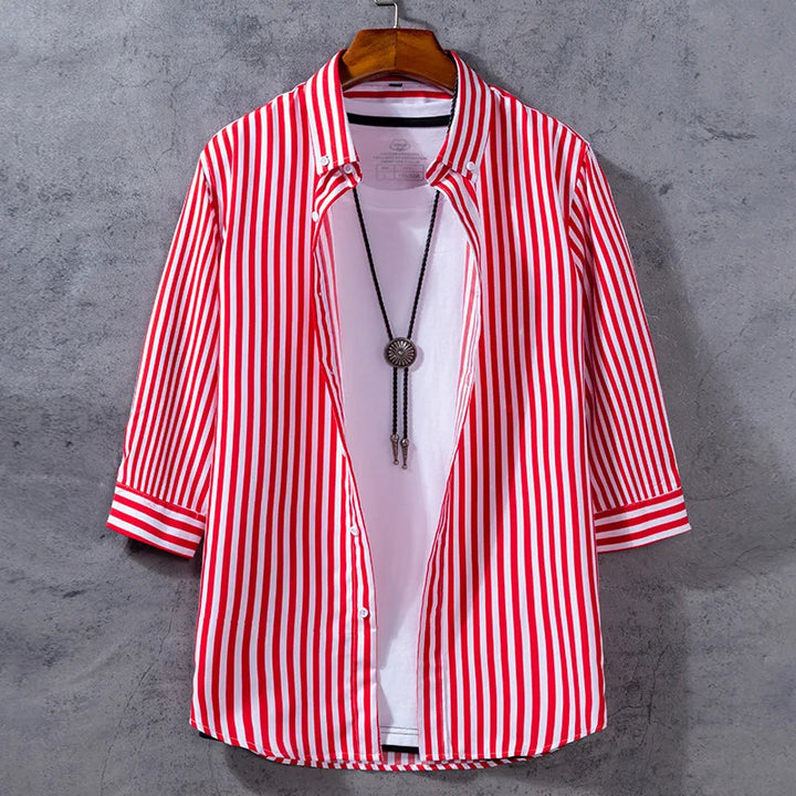 Arden Stripe Three Quarter Sleeve Shirt