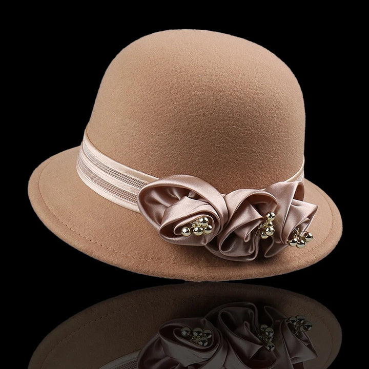 Evelyn Rose Wool Cloche