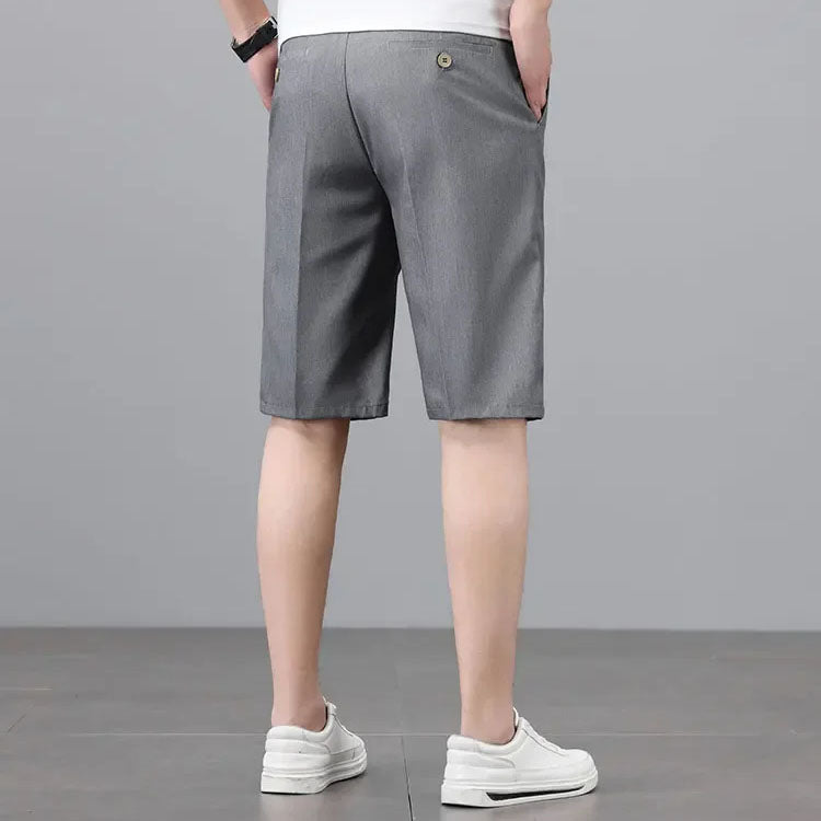 The Maison Straight Shorts — Mid-Rise Tailored Casual Short Pant for Men