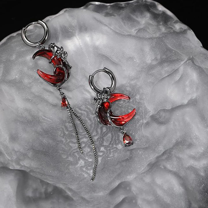 Lunara Crimson Drop Earrings