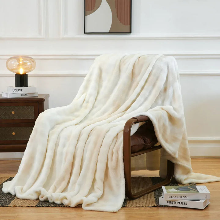 Veluna Tie-Dye Fur Blanket