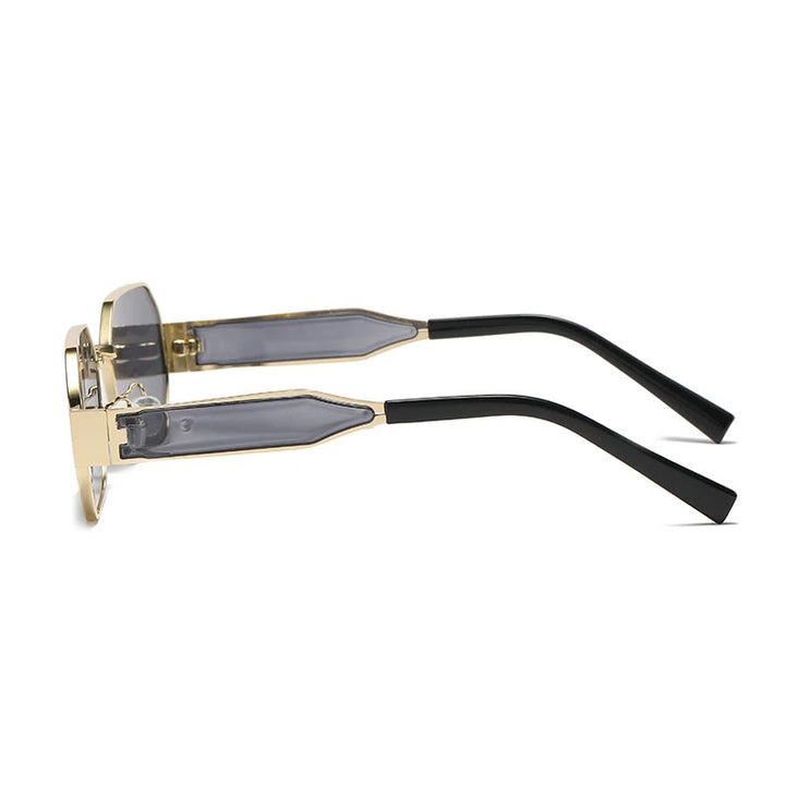 Mira Noir Retro Gold Sunglasses