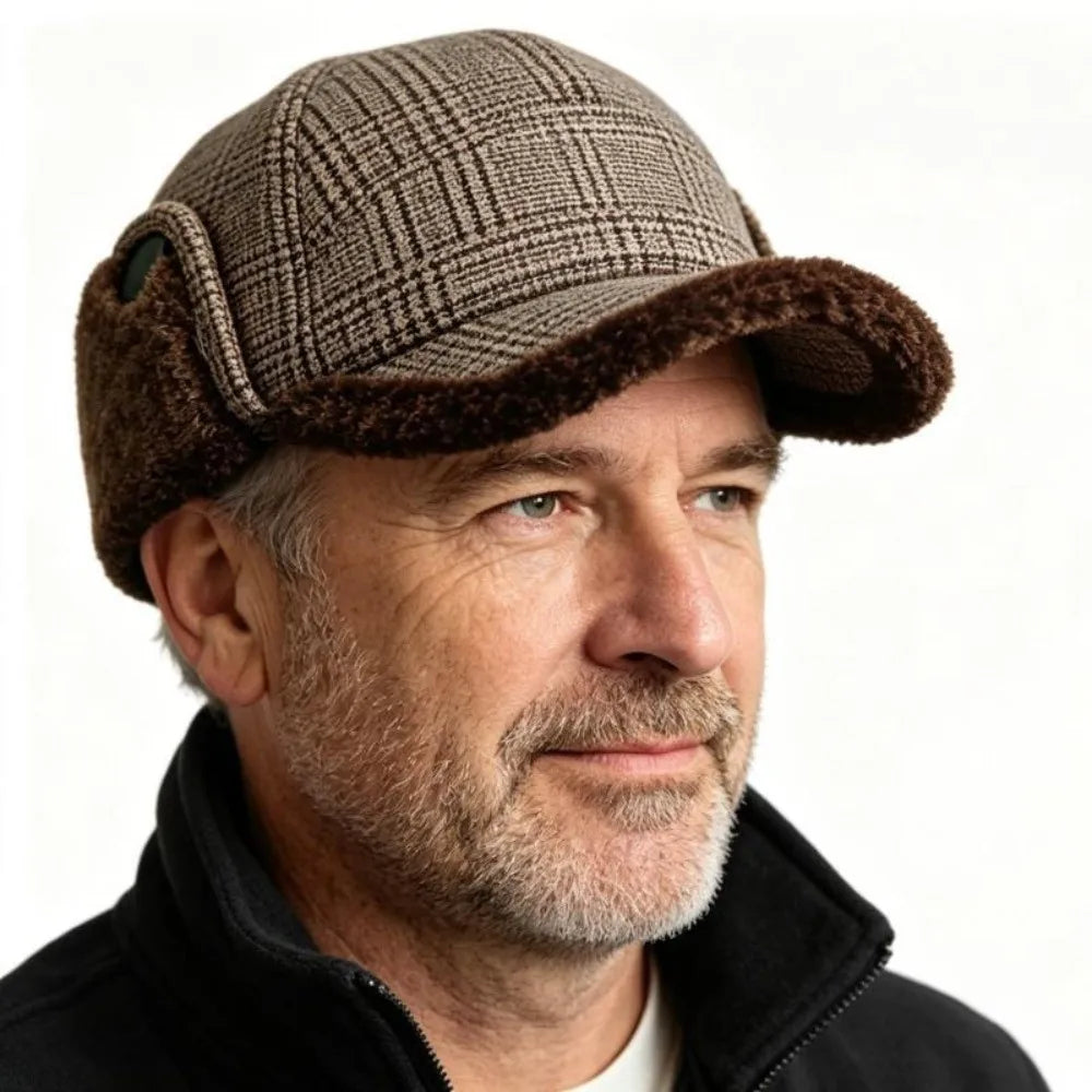 Wycliffe Plaid Earflap Cap