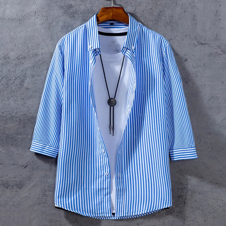 Arden Stripe Three Quarter Sleeve Shirt