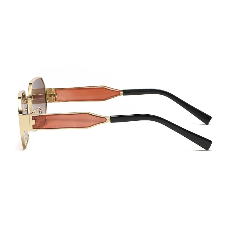 Mira Noir Retro Gold Sunglasses