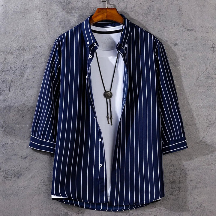 Arden Stripe Three Quarter Sleeve Shirt