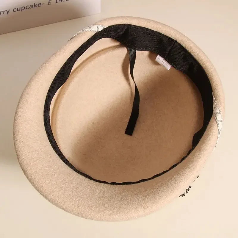 Marcelline Wool Riding Cloche