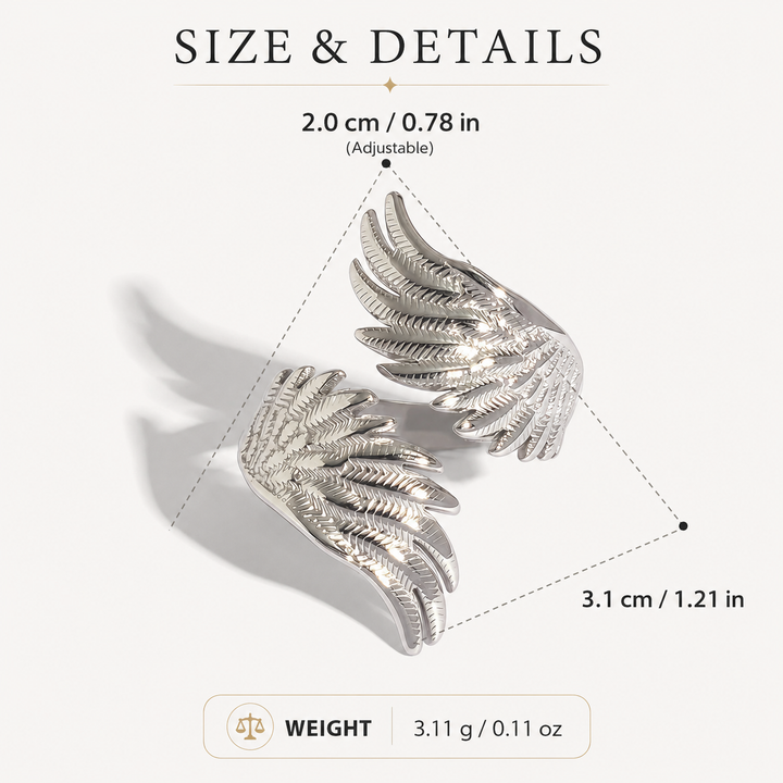 Aurelia Dove Wing Ring Set