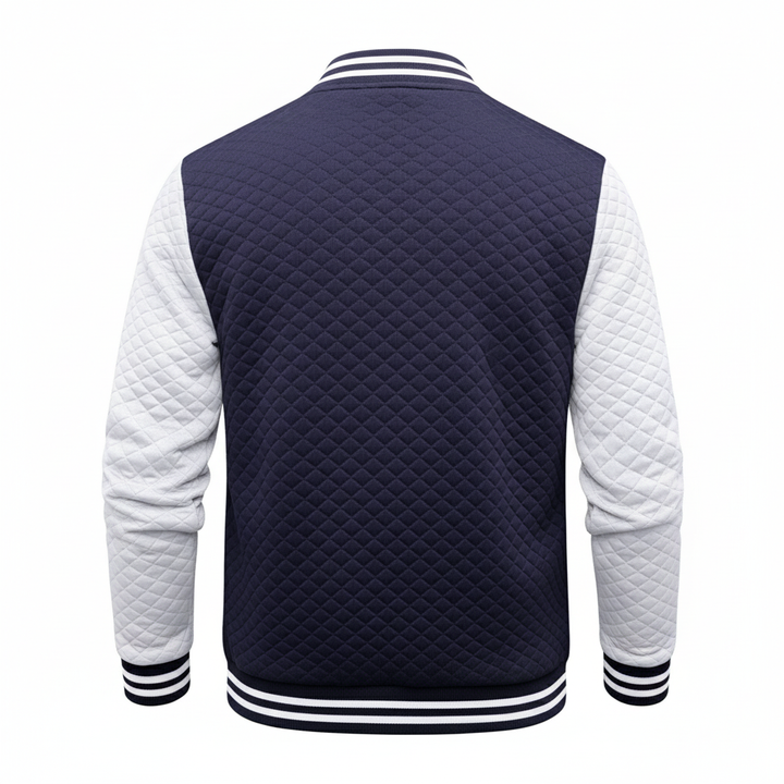Virello Waffle Knit Bomber Jacket