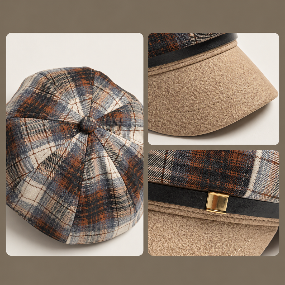 Bellacourt Plaid Brim Cap
