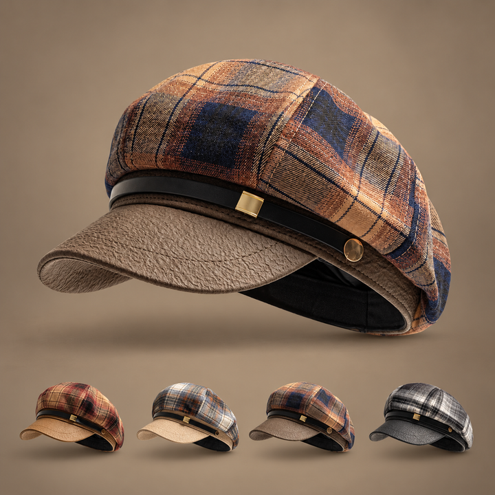 Bellacourt Plaid Brim Cap