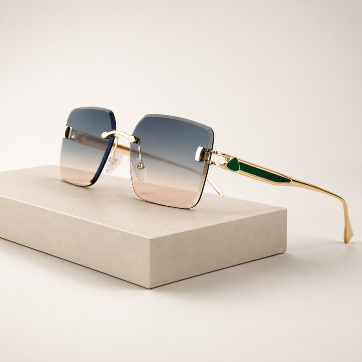 Bristowe Rimless Alloy Sunglasses