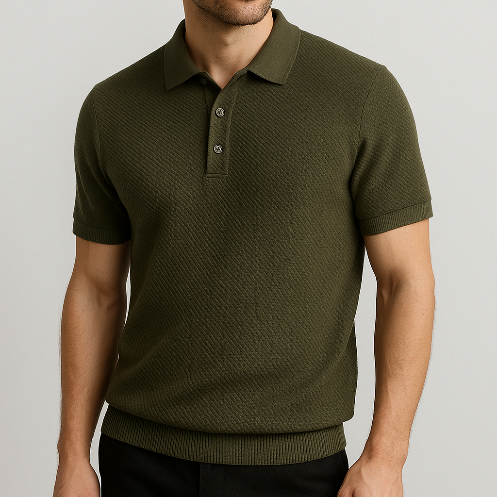 Castello Cotton Knit Polo