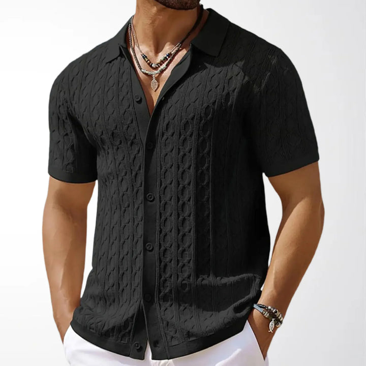 Casual Men's T-Shirt | Breathable Knitted Fabric with Relaxed Fit | Comfortable Summer Essential for Everyday Wear
