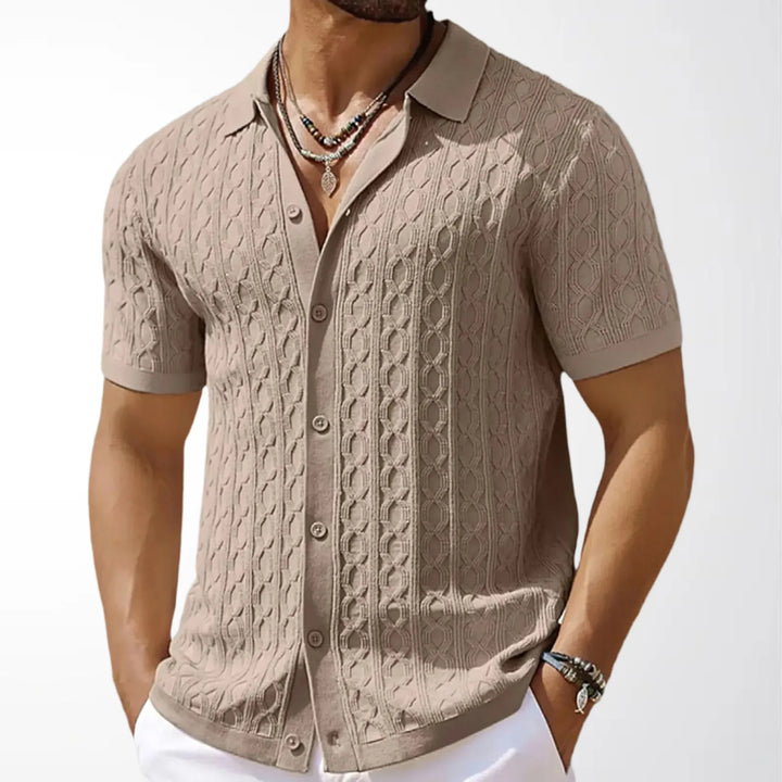 Casual Men's T-Shirt | Breathable Knitted Fabric with Relaxed Fit | Comfortable Summer Essential for Everyday Wear