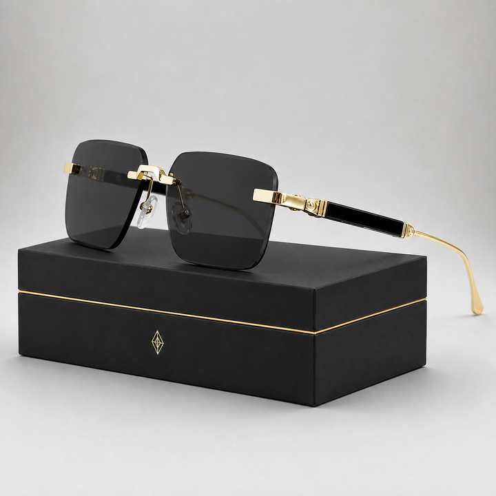 Cavalier Rimless Square Sunglasses