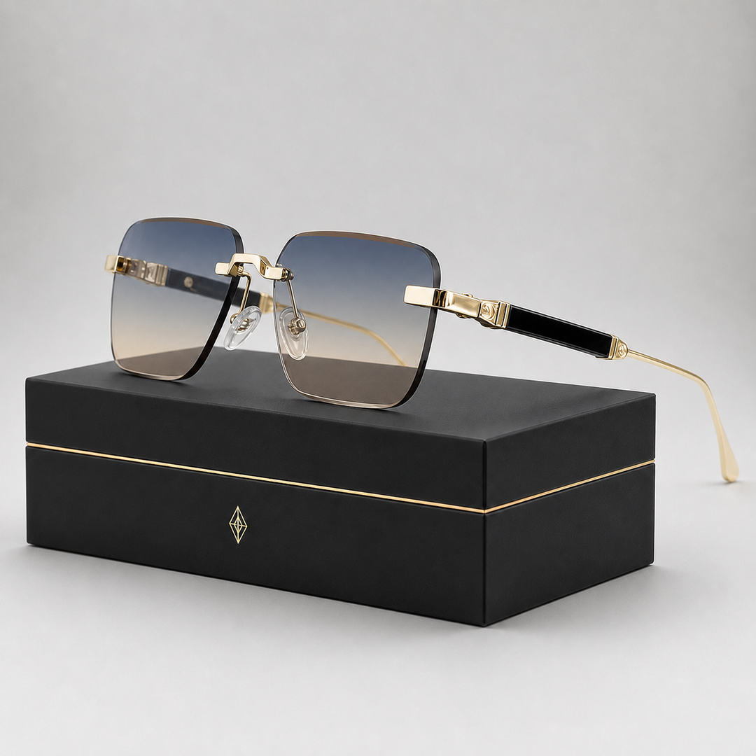 Cavalier Rimless Square Sunglasses