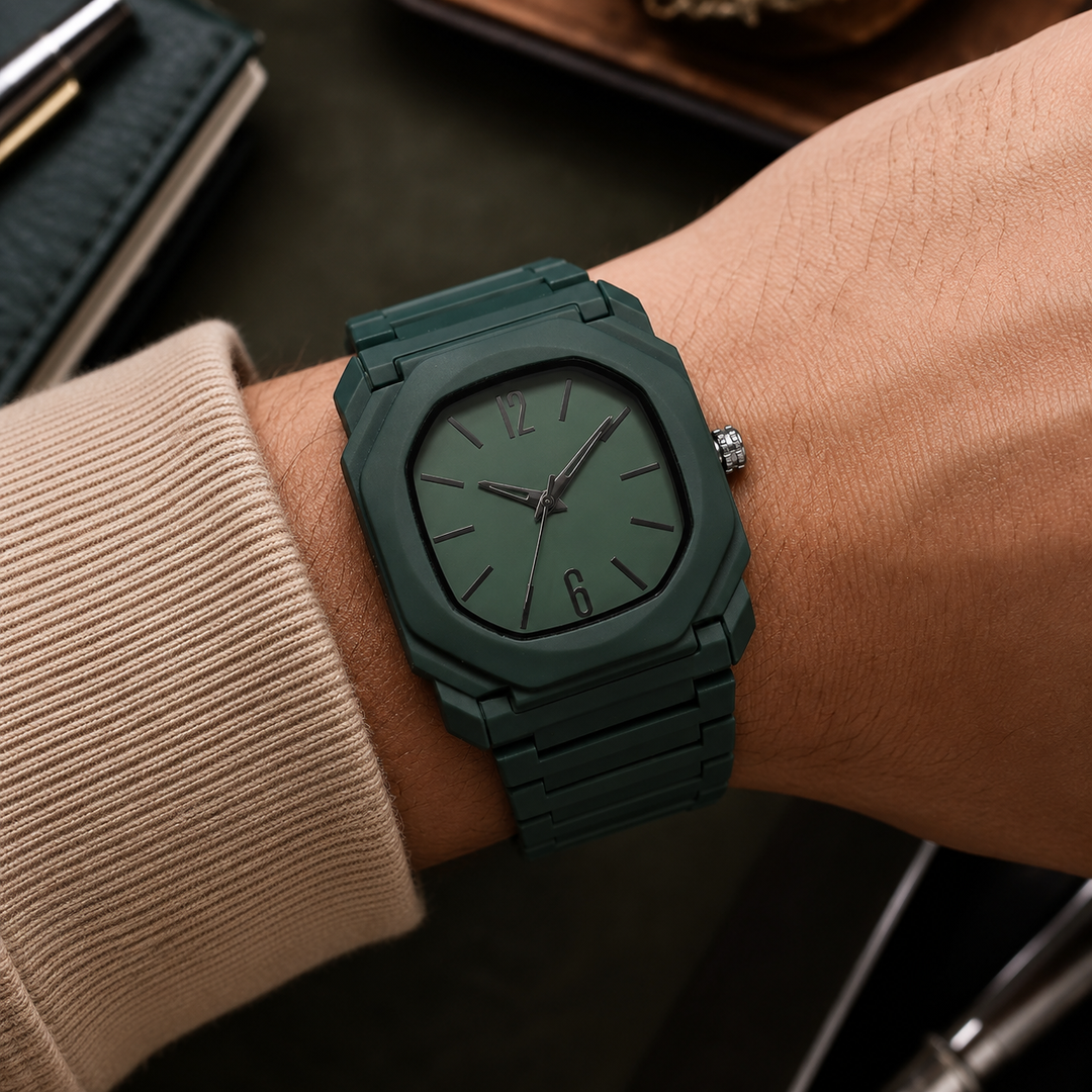 Cavan Square Rubber Watch