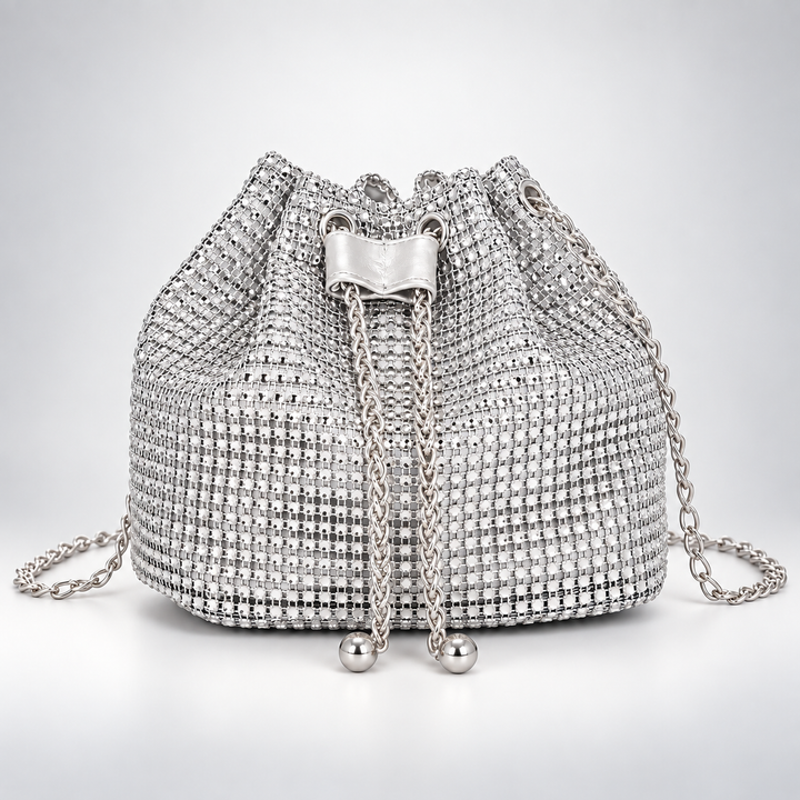 Celestine Crystal Drawstring Bag