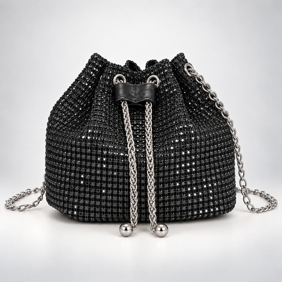 Celestine Crystal Drawstring Bag