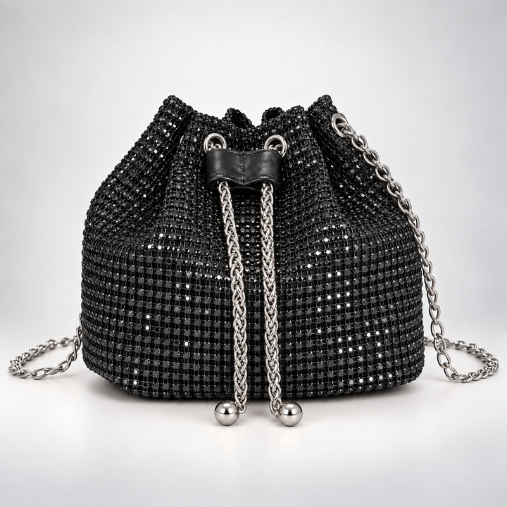 Celestine Crystal Drawstring Bag