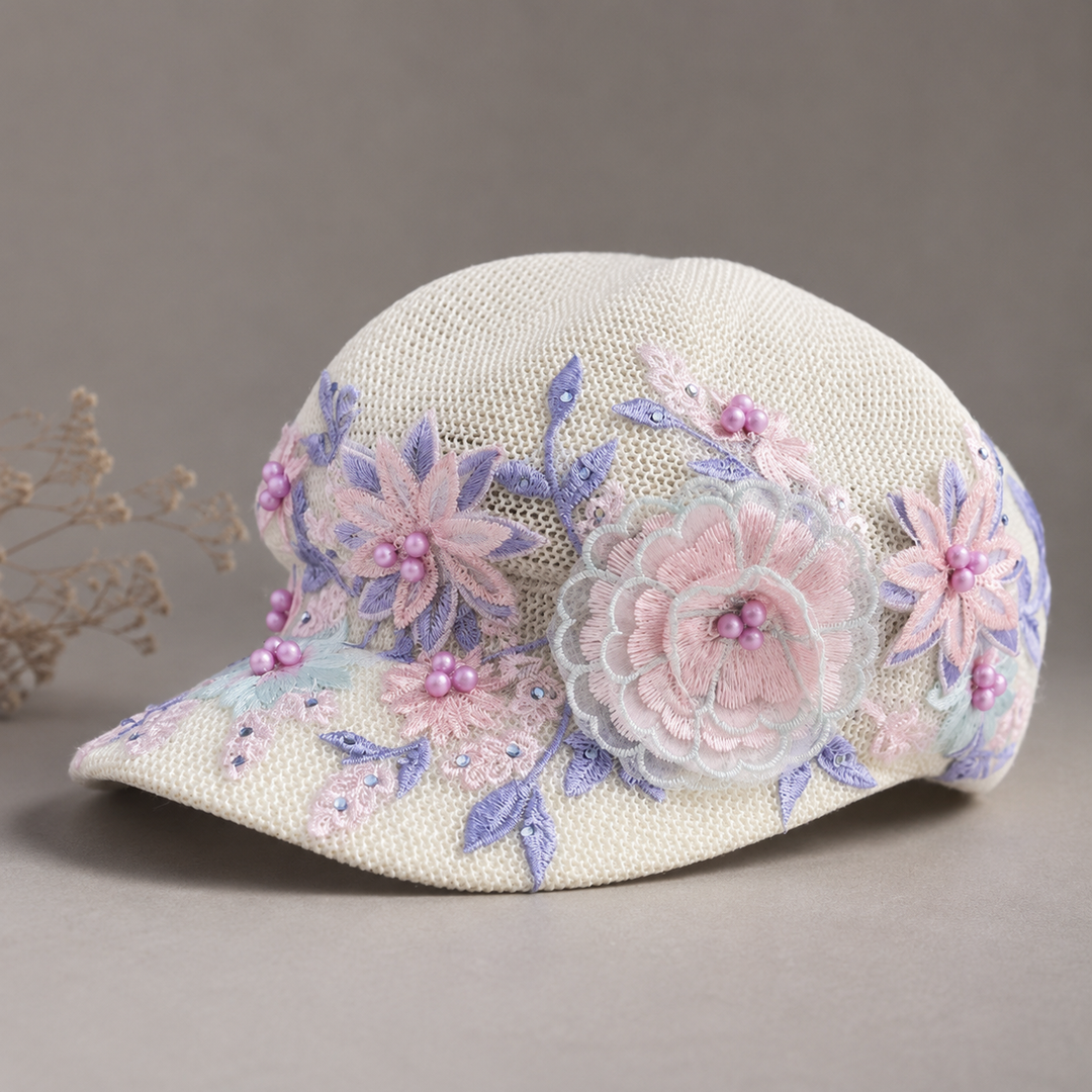 Colette Bloom Embroidered Visor