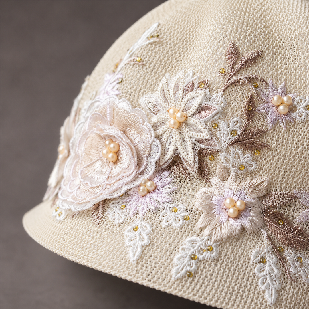 Colette Bloom Embroidered Visor