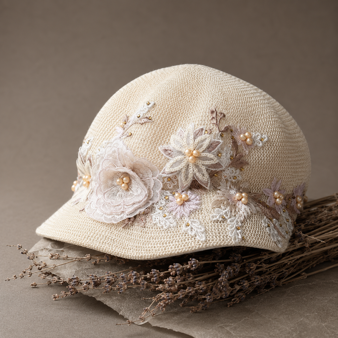 Colette Bloom Embroidered Visor