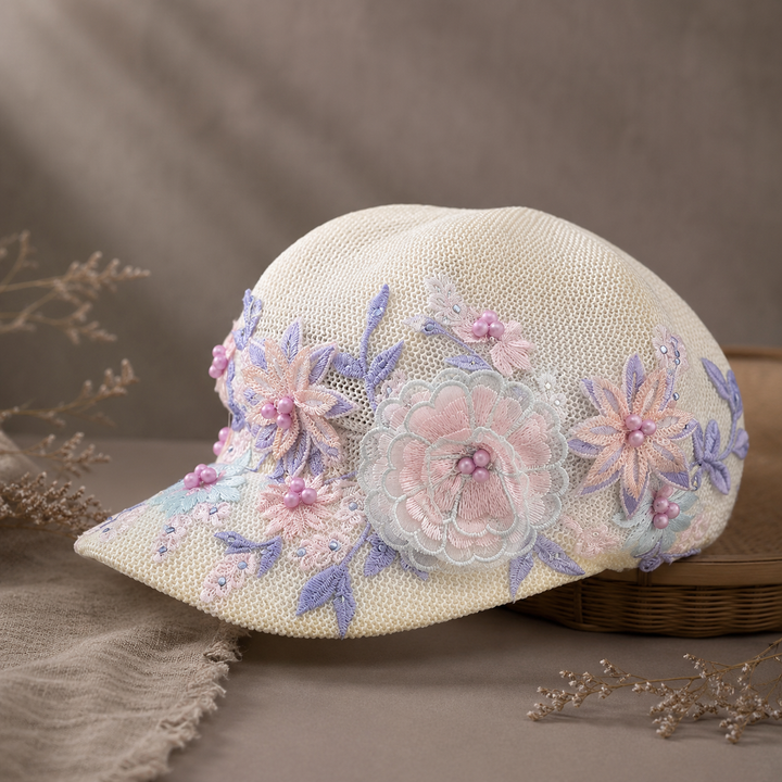 Colette Bloom Embroidered Visor
