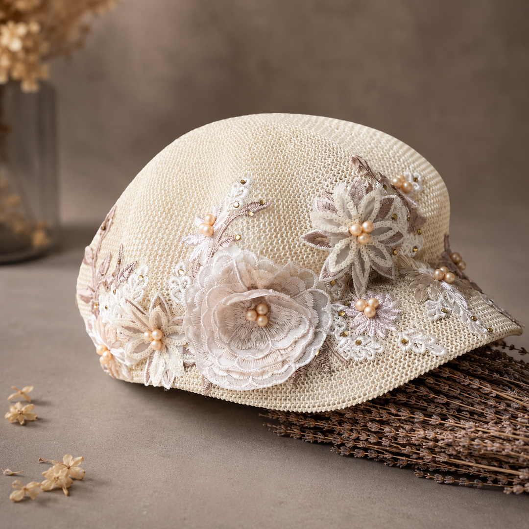 Colette Bloom Embroidered Visor