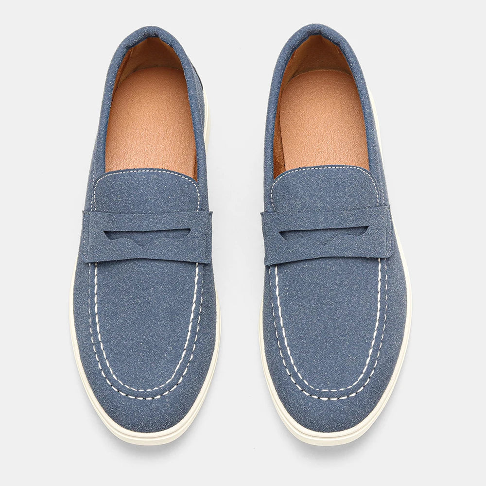 Comfortable Men's Black Loafers with Breathable Design | Stylish Casual Shoes for All-Day Wear