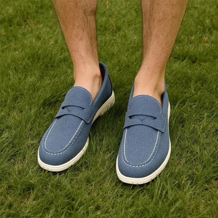 Comfortable Men's Black Loafers with Breathable Design | Stylish Casual Shoes for All-Day Wear