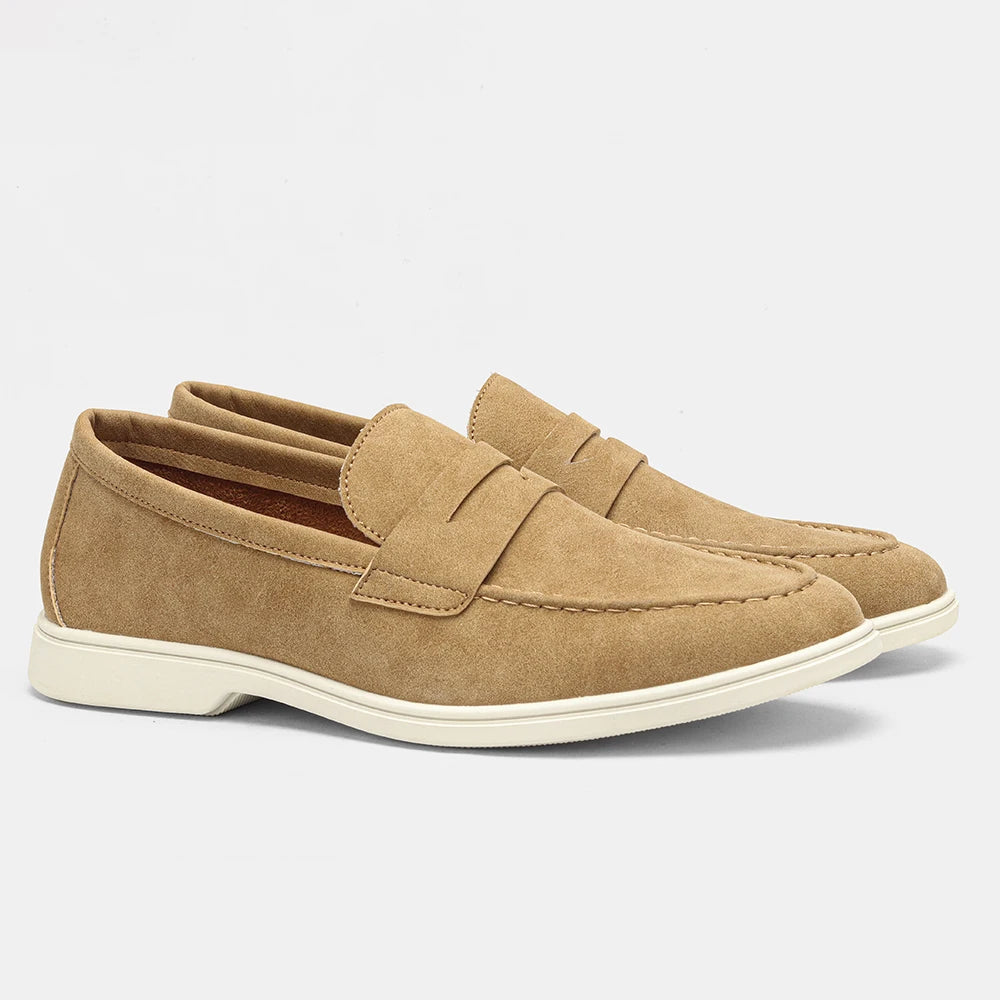 Comfortable Men's Black Loafers with Breathable Design | Stylish Casual Shoes for All-Day Wear